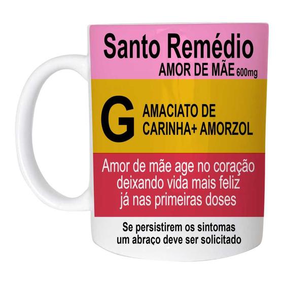 Imagem de Caneca Cerâmica 325ML Remédio Amor de Mãe