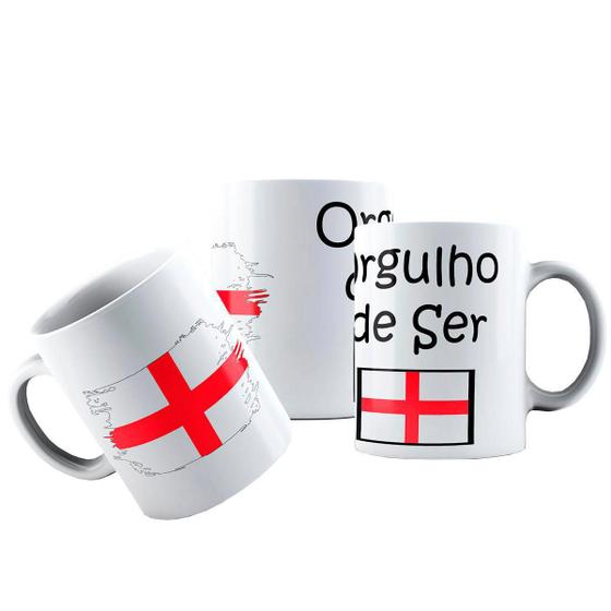 Imagem de Caneca Cerâmica Bandeira Orgulho De Ser Da Inglaterra Inglês