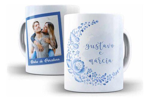 Imagem de Caneca Cerâmica Bodas Porcelana Foto Nome Casados 7219