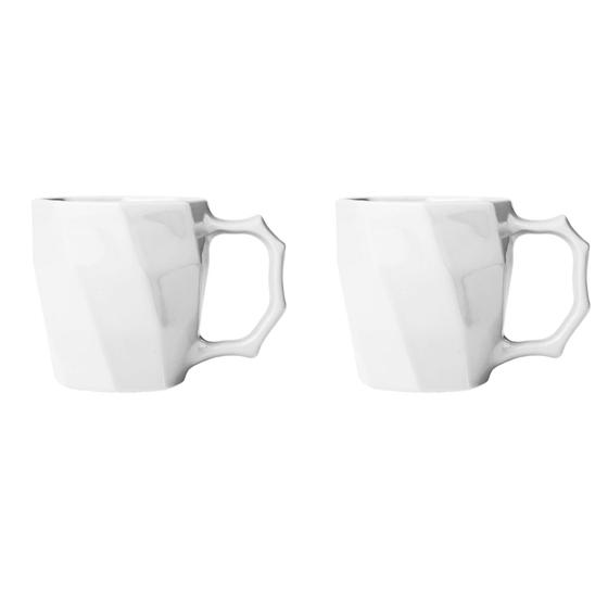 Imagem de Caneca Cerâmica Café Leite Xicara Louça 260ml - Kit 2 Unid