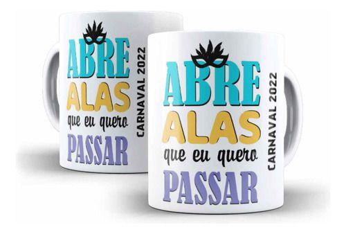 Imagem de Caneca Cerâmica Carnaval Abre Alas Divertida Barato 10374