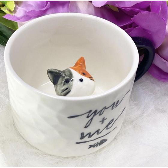 Imagem de Caneca cerâmica com gatinho dentro 3D