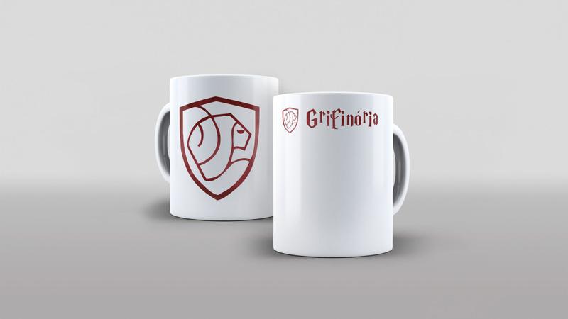 Imagem de Caneca Cerâmica de Harry Potter Casas de Hogwarts 325ml Grifinória 3