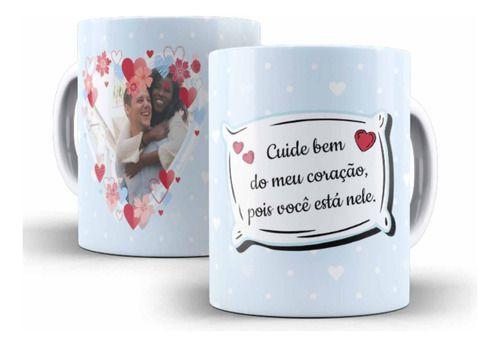 Imagem de Caneca Cerâmica Frase Bonita Foto Namorados Casal 07134