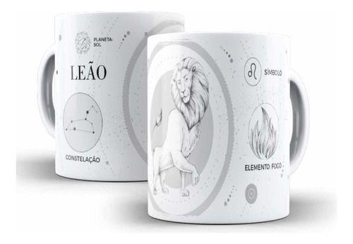 Imagem de Caneca Cerâmica Leão Zodíaco Signo Barato Presente -11847