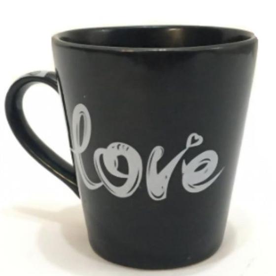 Imagem de Caneca Cerâmica Love 300Ml Preta- FRATELLI