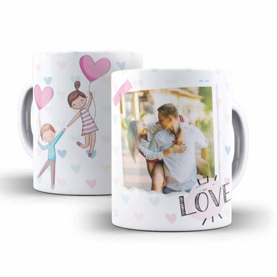 Imagem de Caneca Cerâmica Love Foto Namorados Presente Barato 070100