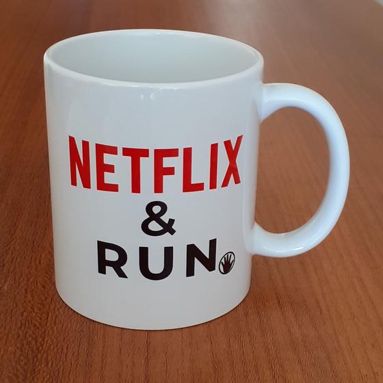 Imagem de Caneca Cerâmica Personalizada Corredor De Rua Running Run Netflix & Run