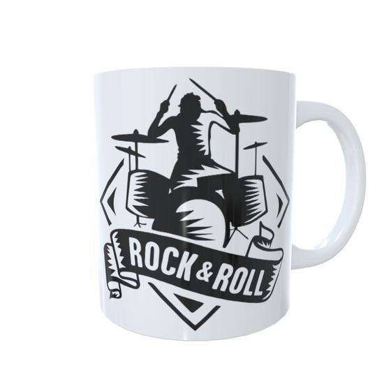 Imagem de Caneca Cerâmica Personalizada Rock'n Roll Baterista