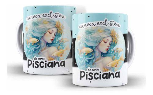 Imagem de Caneca Cerâmica Pisciana Signo Lindo Presente Deusa-15456