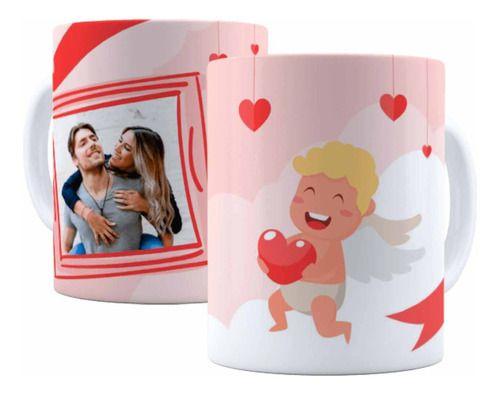 Imagem de Caneca Cerâmica Presente Namorados Cupido Foto Casal-04279