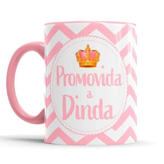 Imagem de Caneca Cerâmica PROMOVIDA A DINDA