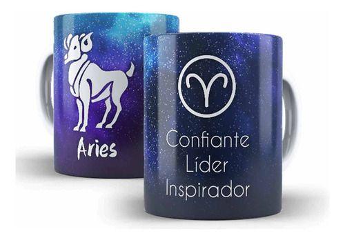 Imagem de Caneca Cerâmica Signo Aries Características Ariano -01160