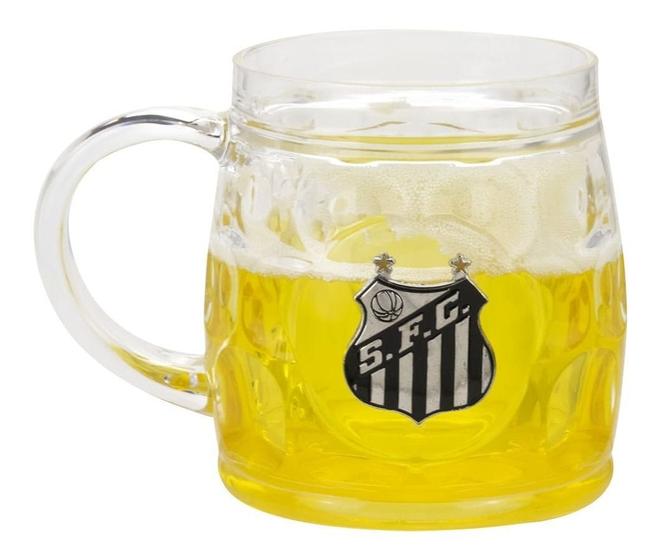 Imagem de Caneca Cerveja Base Grossa 400ml - Santos