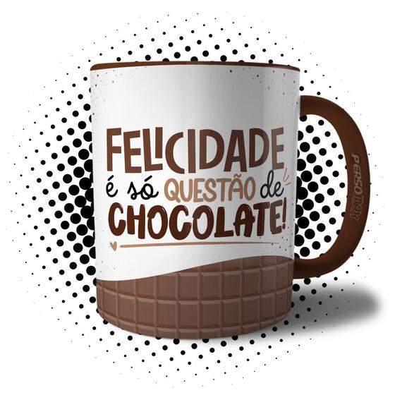 Imagem de Caneca Chocólatra - Felicidade é Só Questão de Chocolate