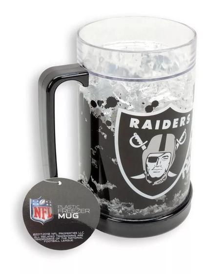 Imagem de Caneca Chopp NFL Los Angeles Raiders Gel Congelante 490ml