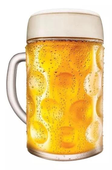 Imagem de Caneca Chopp Vidro Caneca Cerveja Alemã Mass Krug 1 Litro