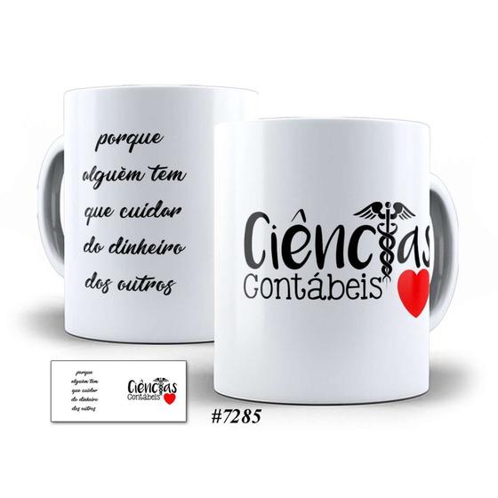 Imagem de Caneca Ciencias Contabeis 325ml Caneca Branca Personalizada