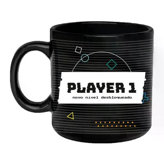 Imagem de Caneca cilindrica 360ml - game geek uatt