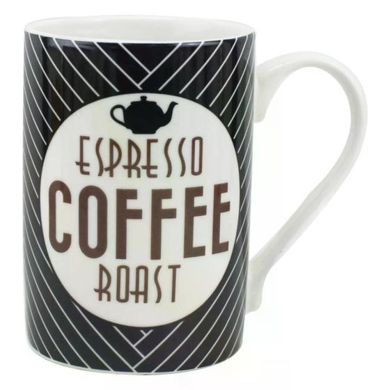 Imagem de Caneca Coffee House em new bone china 320ml cor preta - Dynasty