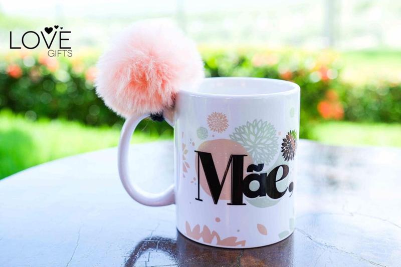 Imagem de Caneca colecao love pompom mae minha maior inspiracao