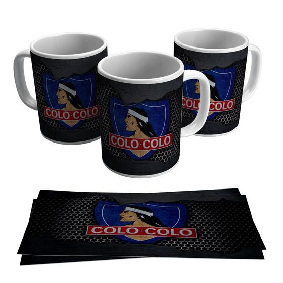 Caneca Colo Colo Chile Escudo Índio Time Chileno 325ml - Live - Canecas ...