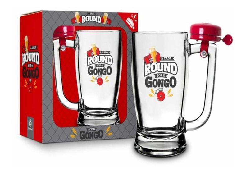 Imagem de Caneca Com Campainha - A Cada Round - 340ml - Brasfoot
