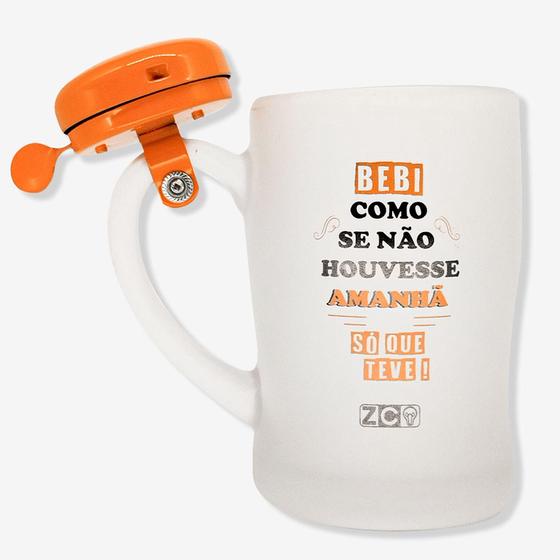 Imagem de Caneca com Campainha Bebi como se não houvesse - Zona Criativa