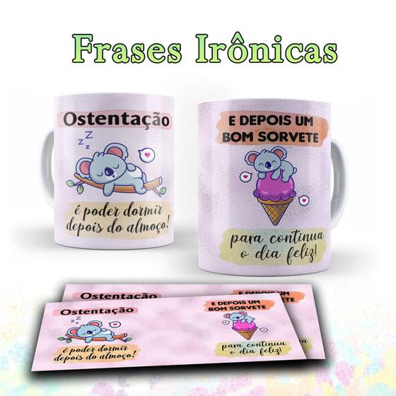 Imagem de Caneca com frases irônicas