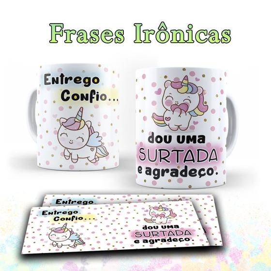 Imagem de Caneca com frases irônicas