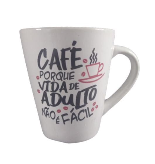 Imagem de Caneca Com Mensagem Positivas Cerâmica 300 ML