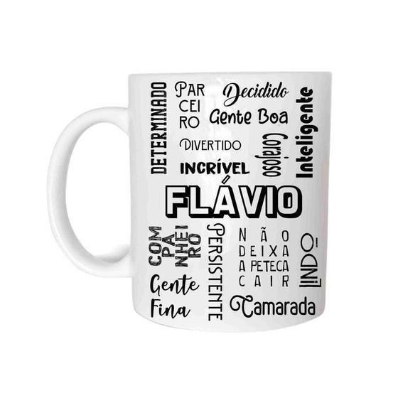 Imagem de Caneca Com Nome Flávio de Plástico Rígido