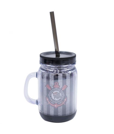 Imagem de Caneca Com Tampa E Canudo 420ml - Corinthians