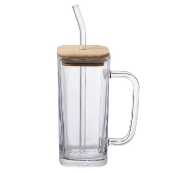 Imagem de Caneca com tampa e canudo accio 290 ml hauskraft