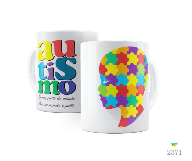 Imagem de Caneca com tema Autismo, Somos parte do mundo, não um...