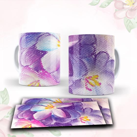 Imagem de Caneca com tema floral