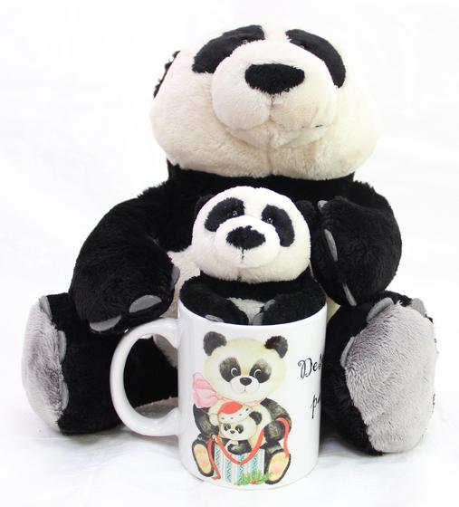 Imagem de Caneca com ursinhos ursos pandas na caneca presente natal