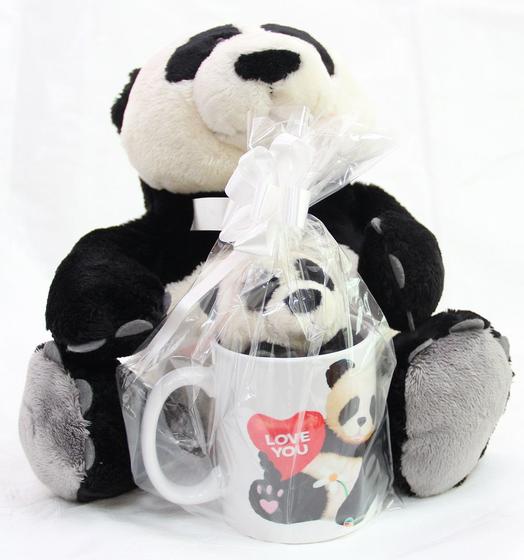 Imagem de Caneca com Ursinhos Ursos Pelúcia Panda Amor Casa dos Ursos