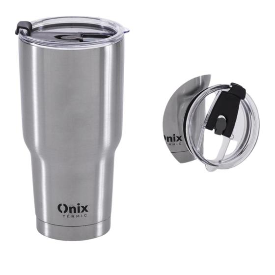 Imagem de Caneca Copo Térmico Café Cerveja 580 Ml Inox Com Tampa