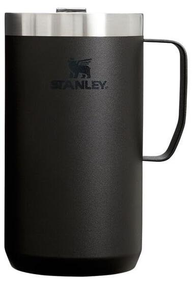 Imagem de Caneca de acampamento Stanley Stay Hot 24 onças de aço inoxidável preta 2.0