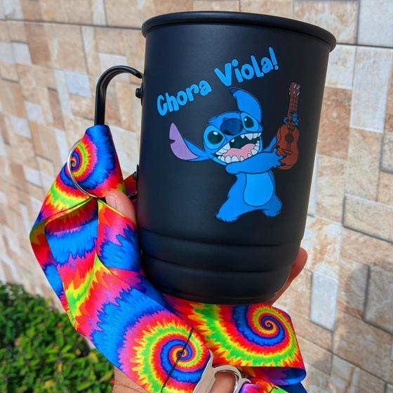Imagem de Caneca de aluminio - Caneca com Tirante - Caneca Personalizada - Copo com Tirantes