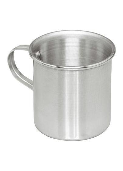 Imagem de Caneca De Aluminio Polido Resistente com alça 300ml
