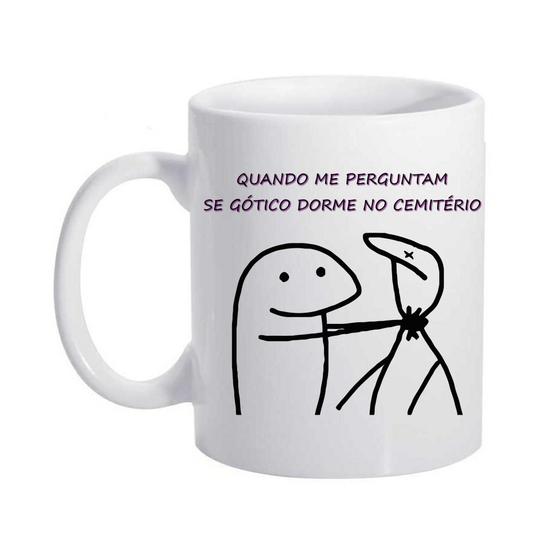 Imagem de Caneca De Bandas Goticos perguntas que me irritam