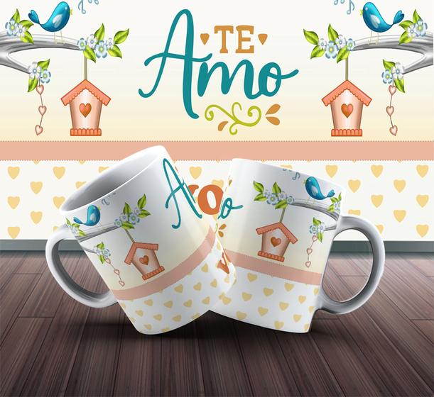 Imagem de Caneca de cerâmica 325 ml  te amo