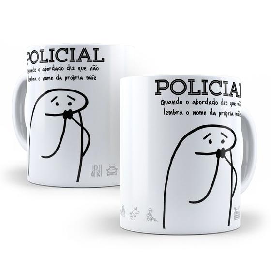 Imagem de Caneca de Cerâmica Branca 325ml Flork Profissões