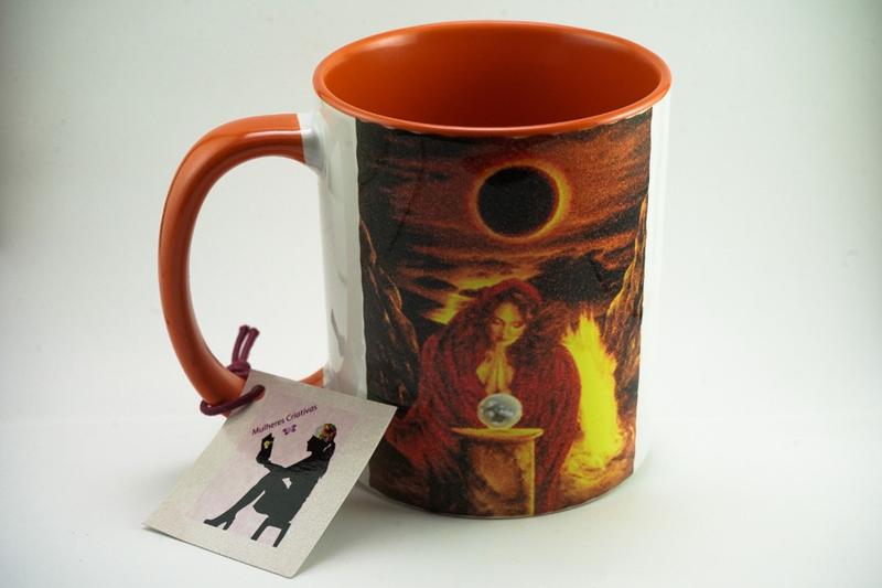 Caneca de Cerâmica Branca Resinada Com Interior e Alça Laranjs (Deusa) Menor preço em Caneca de Cerâmica Branca Resinada Com Interior e Alça Laranjs (Deusa)