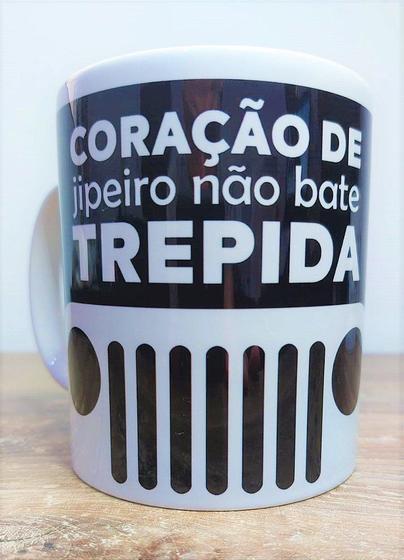 Imagem de Caneca de cerâmica coração de jipeiro