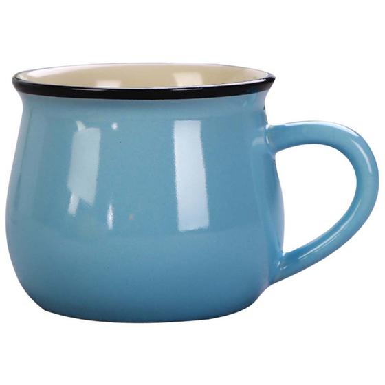 Imagem de Caneca de cerâmica criativa de 350ml, caneca de design simples, barriga grande