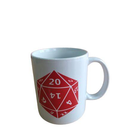 Imagem de Caneca de Cerâmica Dado D20 RPG - I Love Geeks