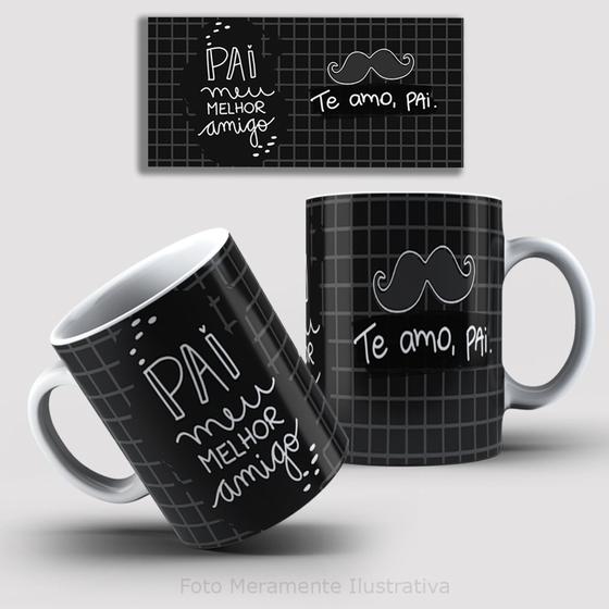 Imagem de Caneca de Cerâmica Dia dos Pais "Pai meu melhor Amigo" 